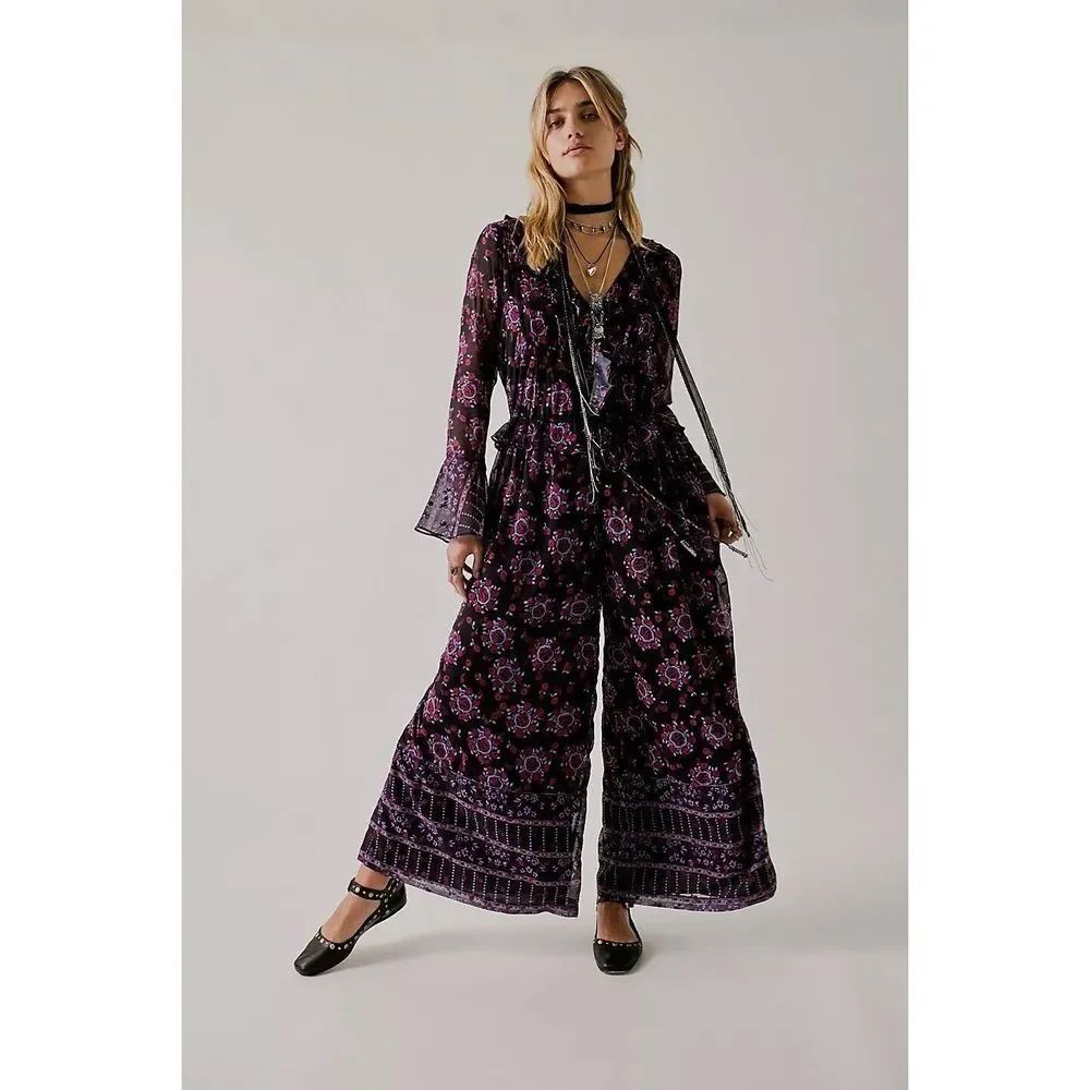 Free People x Anna Sui Cassiel Printed Jumpsuit